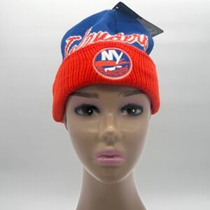 New‎ York Islanders Reebok Face Off Knit Beanie Hat Youth Boys One Size